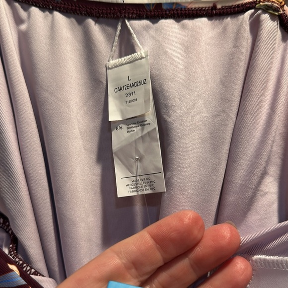 NWT! Cupshe Floral Romance Sweetheart One-Piece Swimsuit L Bathing suit - Picture 6 of 9